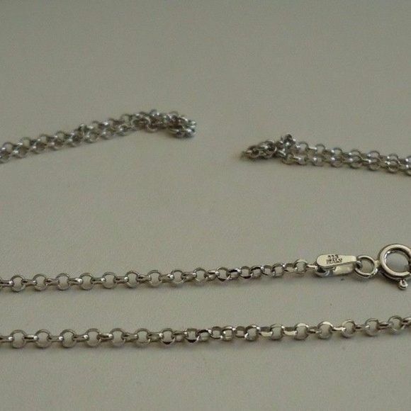 Italian 22" Rolo Chain with Real 925 Sterling Silver - Picture 5 of 5